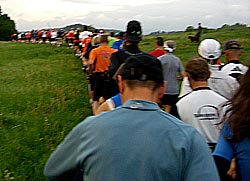 Rennsteiglauf Supermarathon: Im Gänsemarsch voran